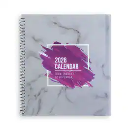 RE-FOCUS THE CREATIVE OFFICE - Yearly Calendar Planner & Appointment Book, 9.5 x 10.5 in, Purple