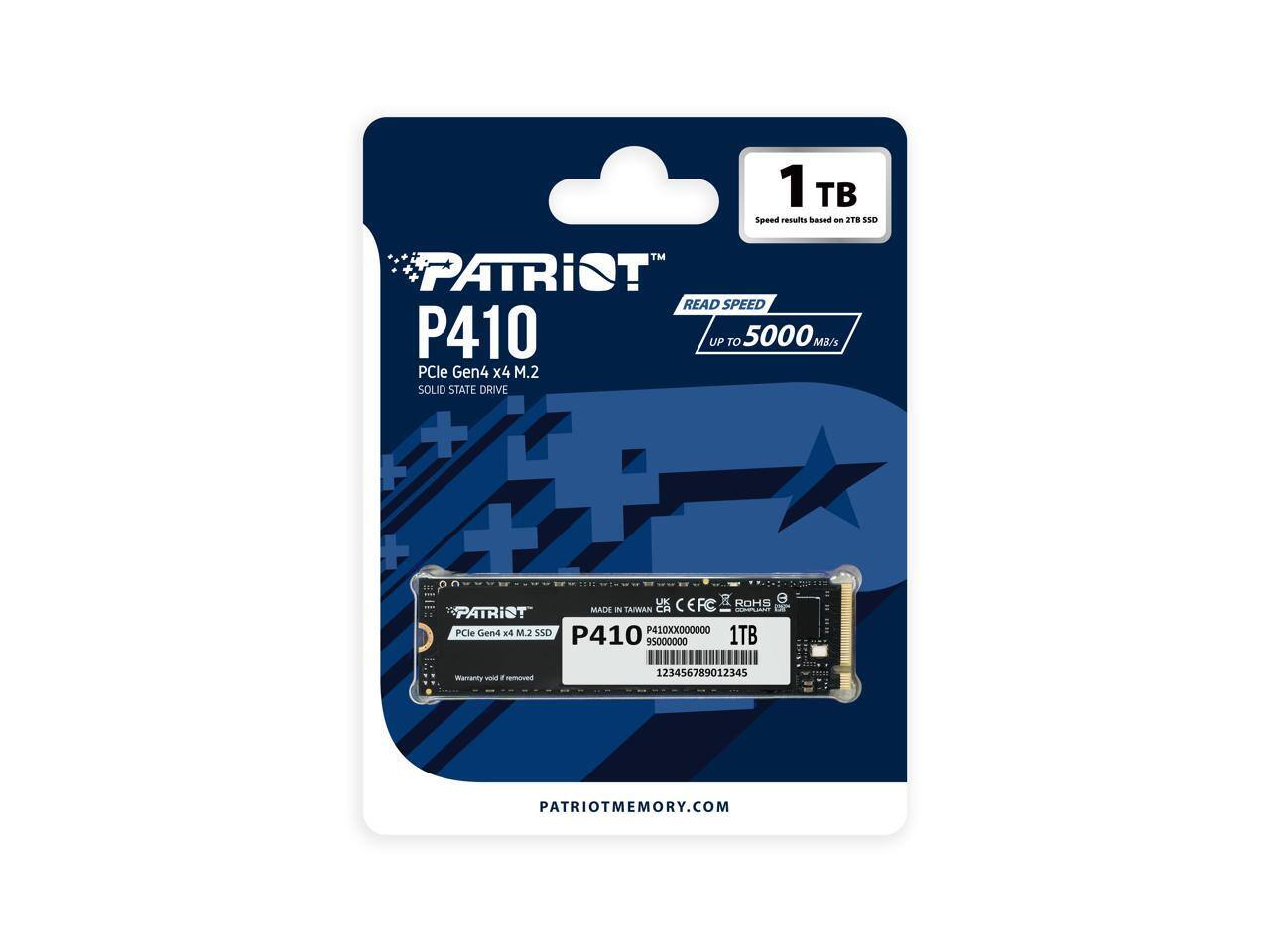 Patriot P410 SSD M.2 2280 1TB Gen 4 PCI Express 4.0 x4