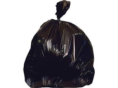 Front. Heritage Bag - 12-16 Gallon Industrial Trash Bag, 24" x 32", Low Density, 0.7 Mil, 500 Bags/Box - Black.