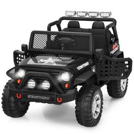 Gymax - 12V Electric Kids Ride On Car Truck w/ MP3 Horn 2.4G Remote Control - Black
