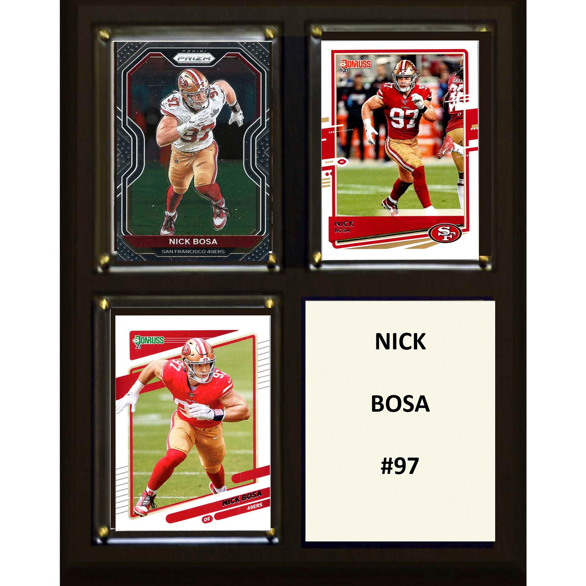 "C&I Collectibles - Nick Bosa San Francisco 49ers 8"" x 10"" Trading Card Plaque - Multicolor" price history on PriceWatchPro