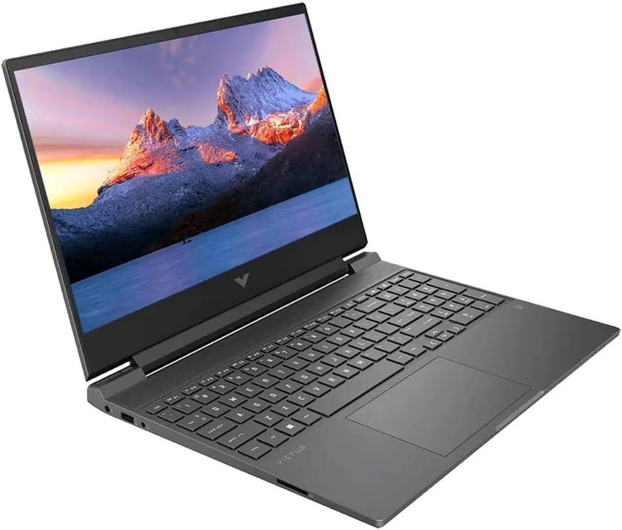 Alt View 1. HP - VICTUS 15-FB2063DX 15.6" Gaming Notebook - Full HD - AMD Ryzen 5 7535HS - 8 GB - 512 GB SSD - Mica Silver - Refurbished - Silver.