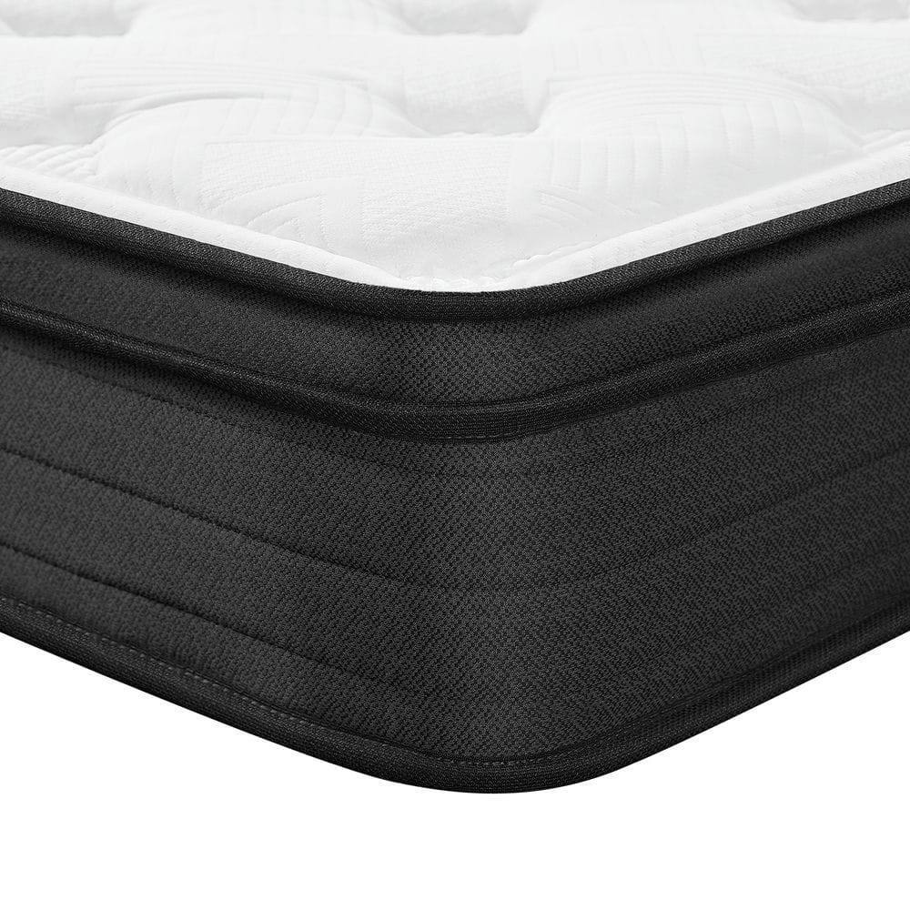 Alt View 4. Kadyn - Mattress 10 Inch Hybrid Mattress with Gel Memory Foam, Individual Pocket Spring Bed Mattress - White.