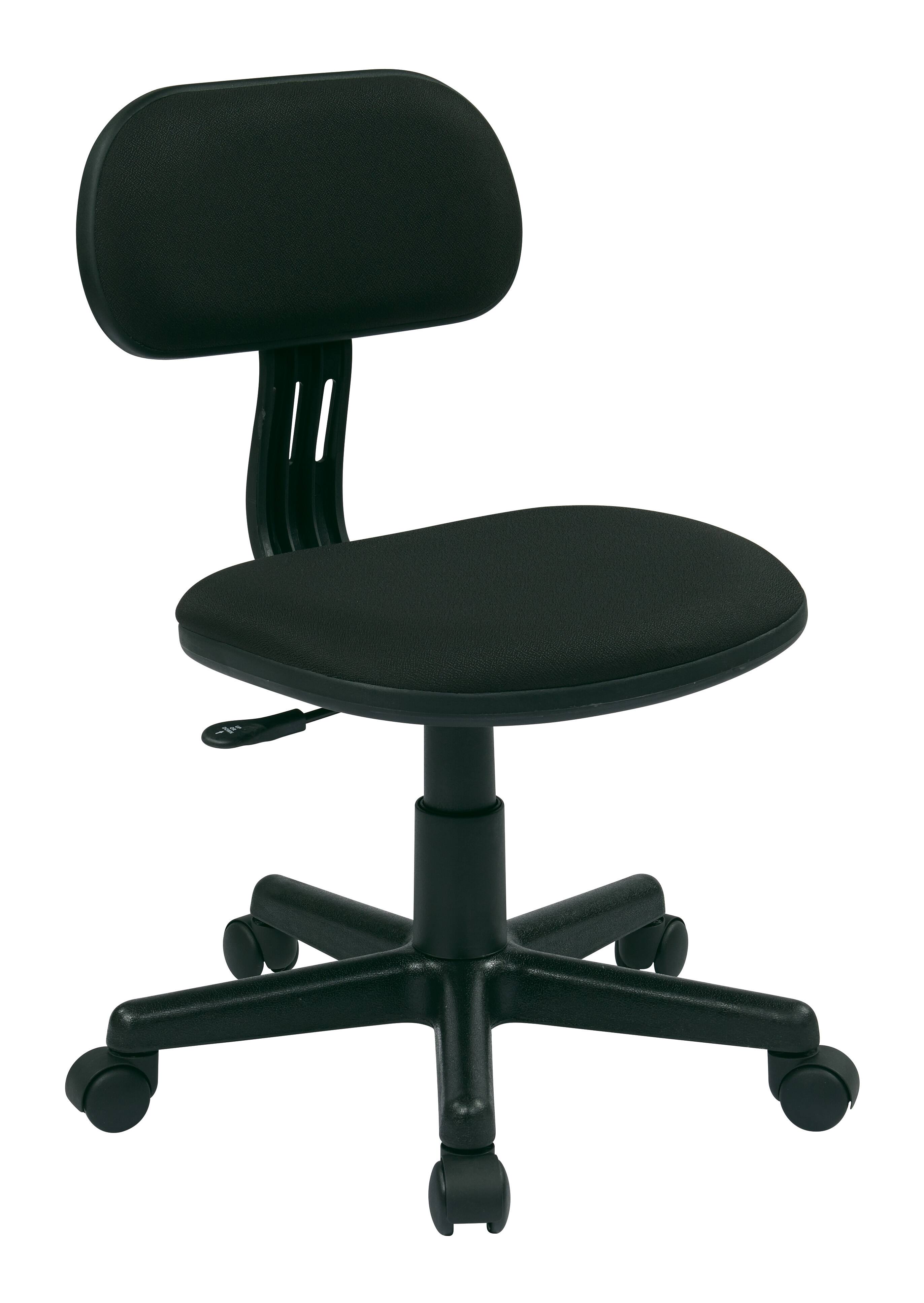 Angle. OSP Home Furnishings - Student Task Chair - Black.