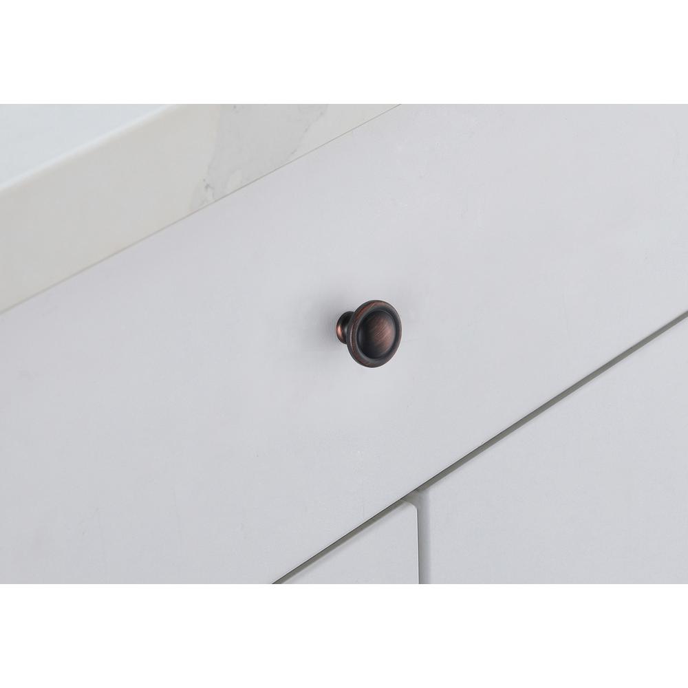 Alt View 1. Elegant Decor - Garlande 1.2" Diameter Oil-rubbed Bronze Mushroom Knob Multipack (Set of 10) - Oil-Rubbed Bronze.