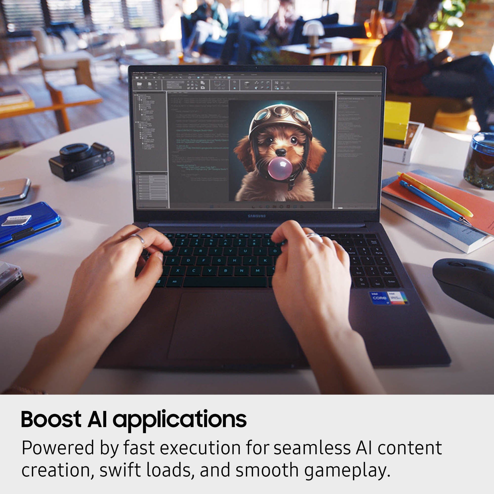 Boost AI applications. Powered by fast execution for seamless AI content creation, swift loads, and smooth gameplay.