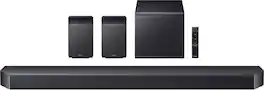 Samsung - Q-Series Soundbar HW Q990H/ZA 11.1.4 ch Subwoofer with Rear Speaker (2026) - Titan Black