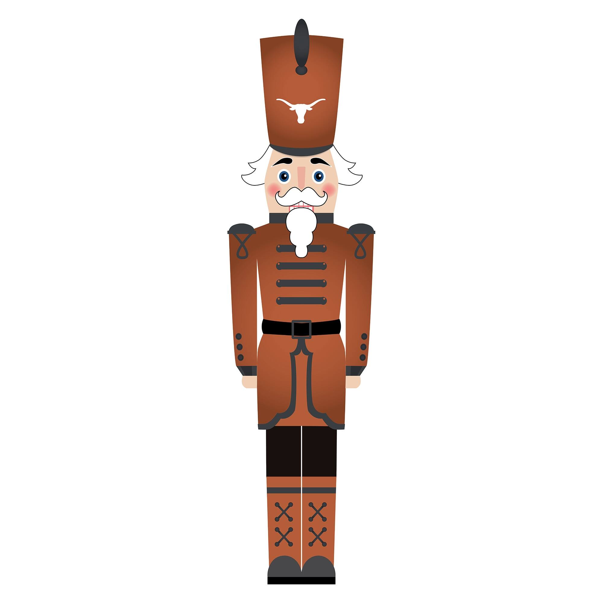 Fan Creations - Texas Longhorns 46" Nutcracker Leaner - Multicolor