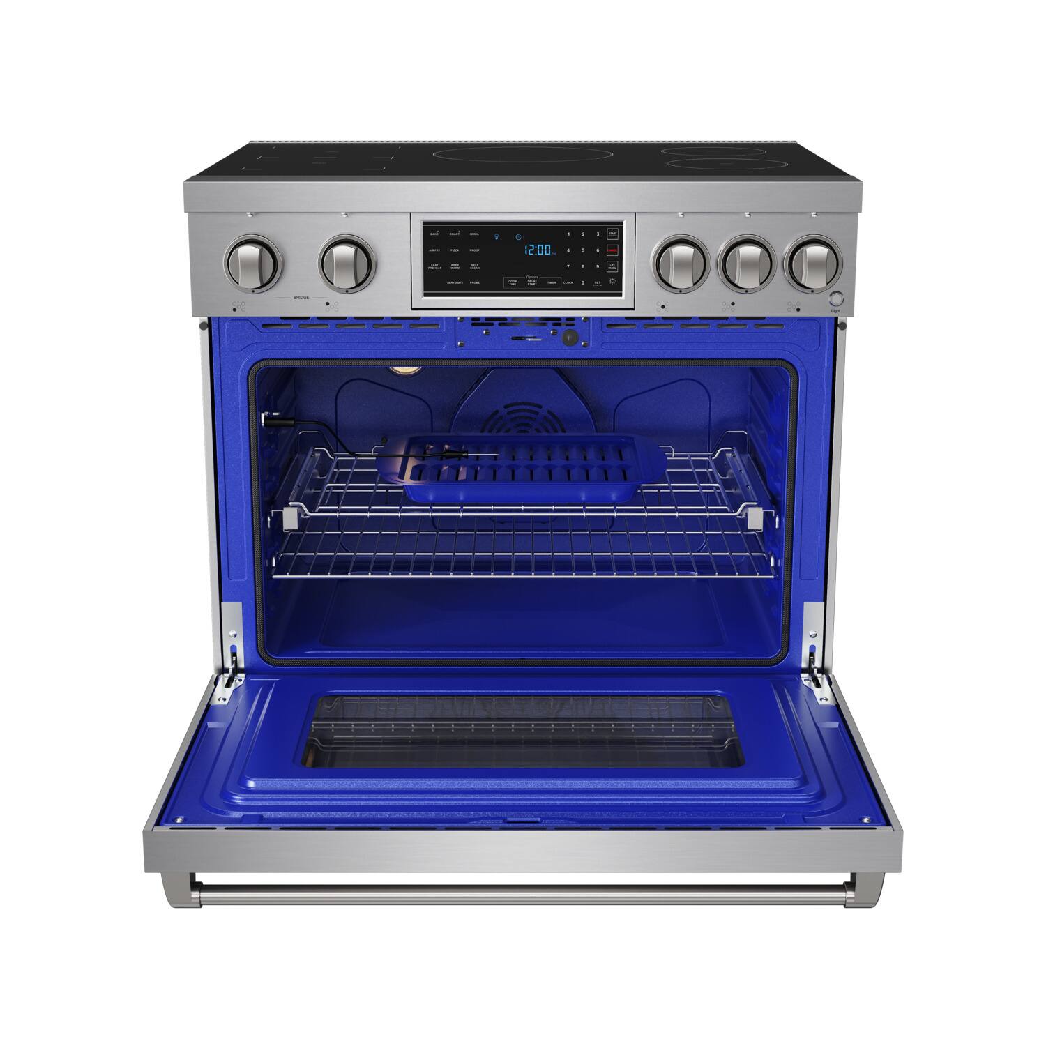 Alt View 1. Thor Kitchen - Gordon Ramsay Series by Thor Kitchen 6.0 Cu. Ft Freestanding Induction Range - Stainless steel.