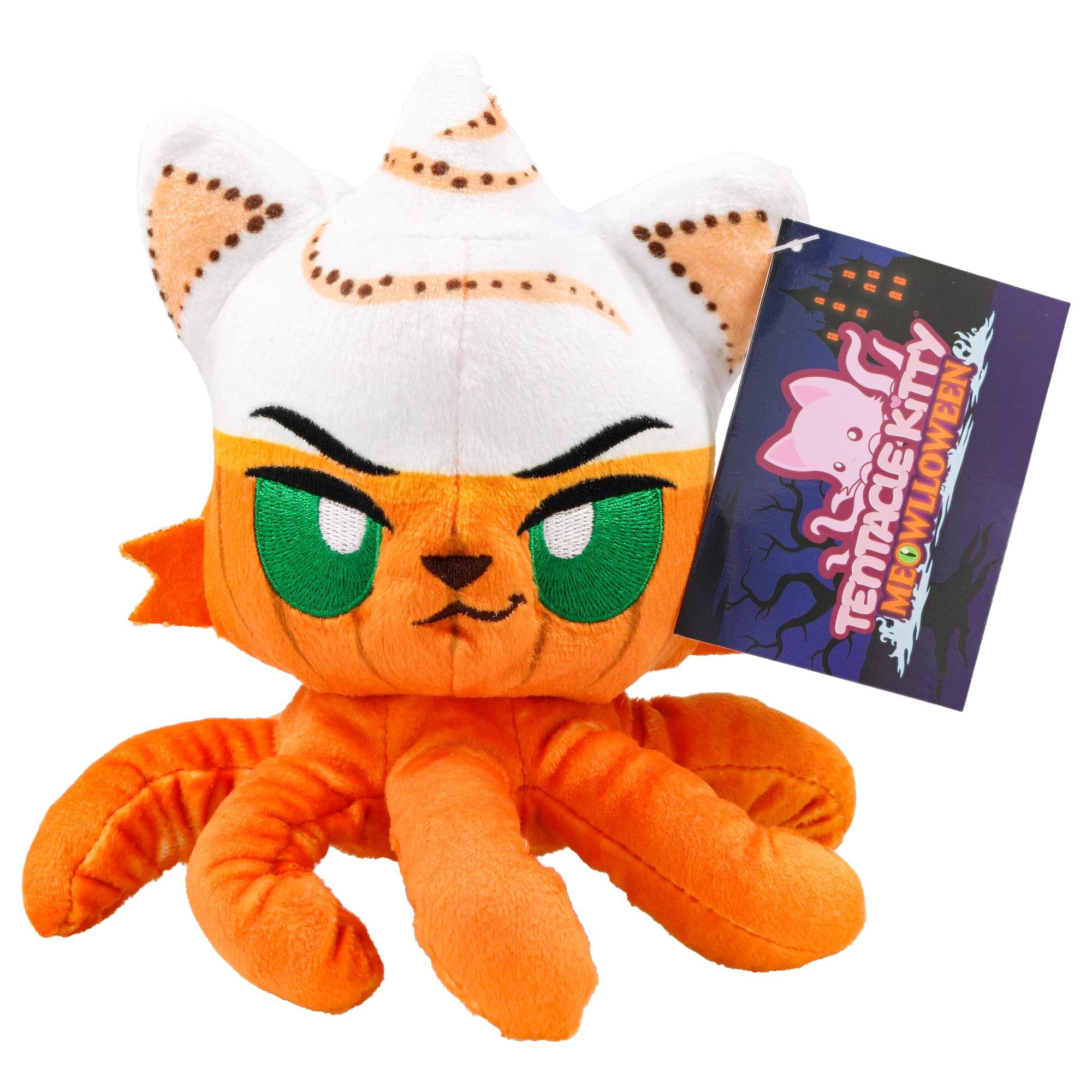 Alt View 1. Tentacle Kitty - Tentacle Kitty Meowlloween Pumpkin Spice Halloween 4-Inch Collector Plush - Orange.