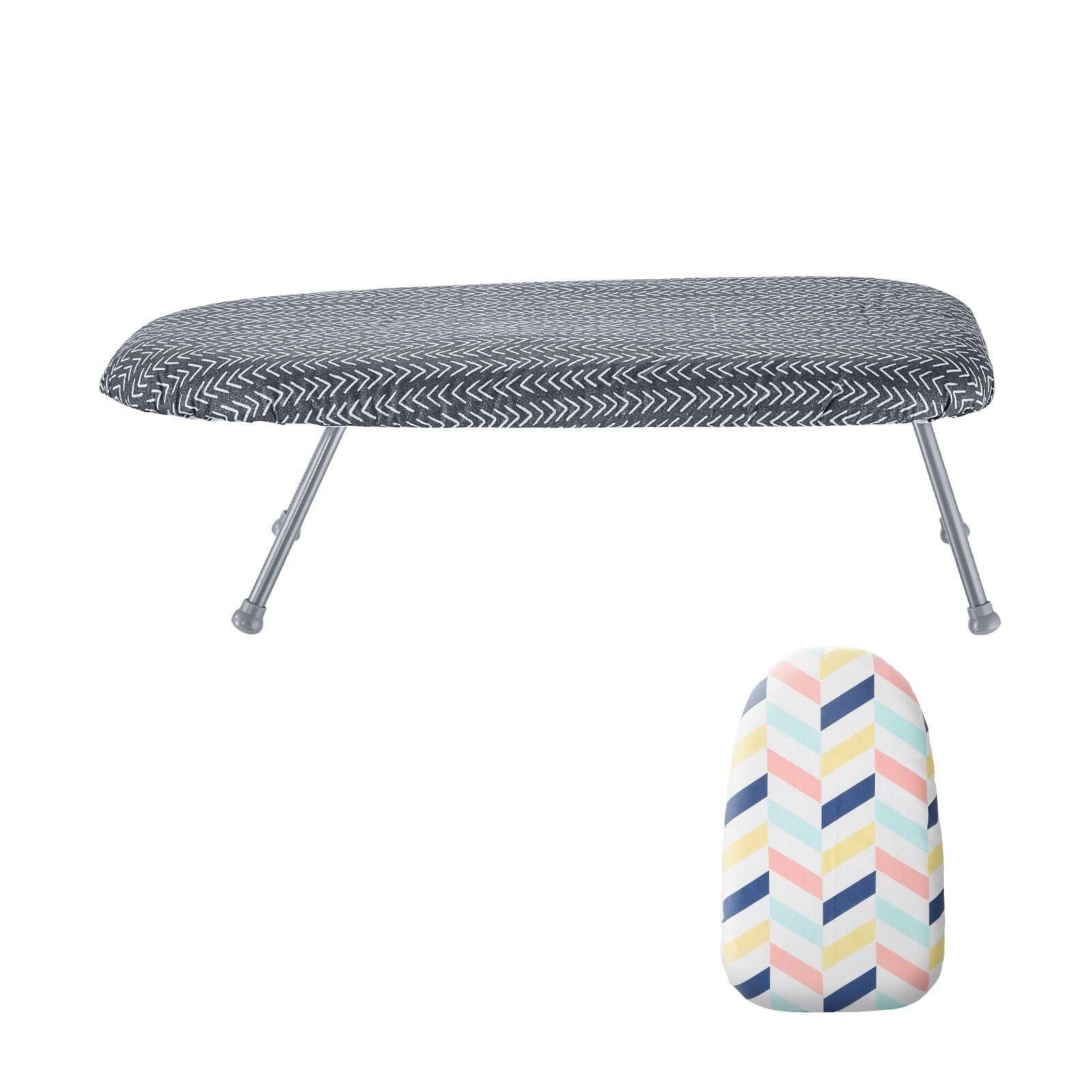 Alt View 8. Glintex - Tabletop Ironing Board 23.4x14.4 Foldable Mini Iron Board with Heat Resistant Cotton Cover for Travel and Small Spaces.
