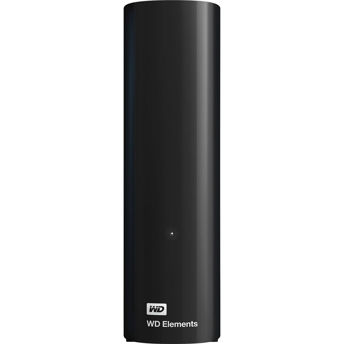 Alt View 1. WD - WD Elements 24TB USB 3.2 Gen 1 External Desktop Hard Drive - Black.