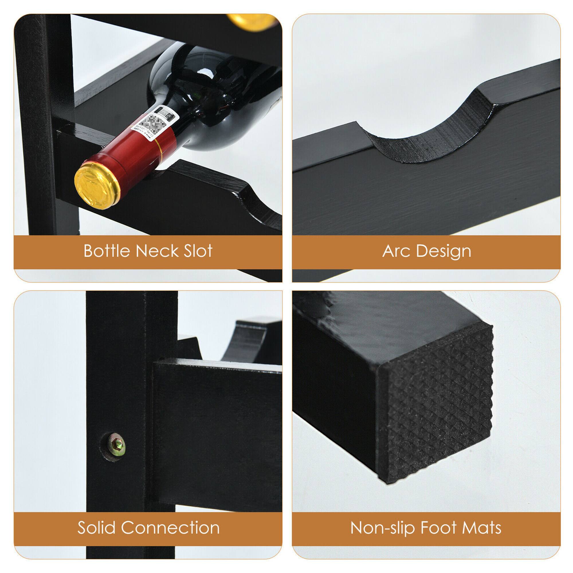 - Bottle Neck Slot
- Arc Design
- Solid Connection
- Non-slip Foot Mats