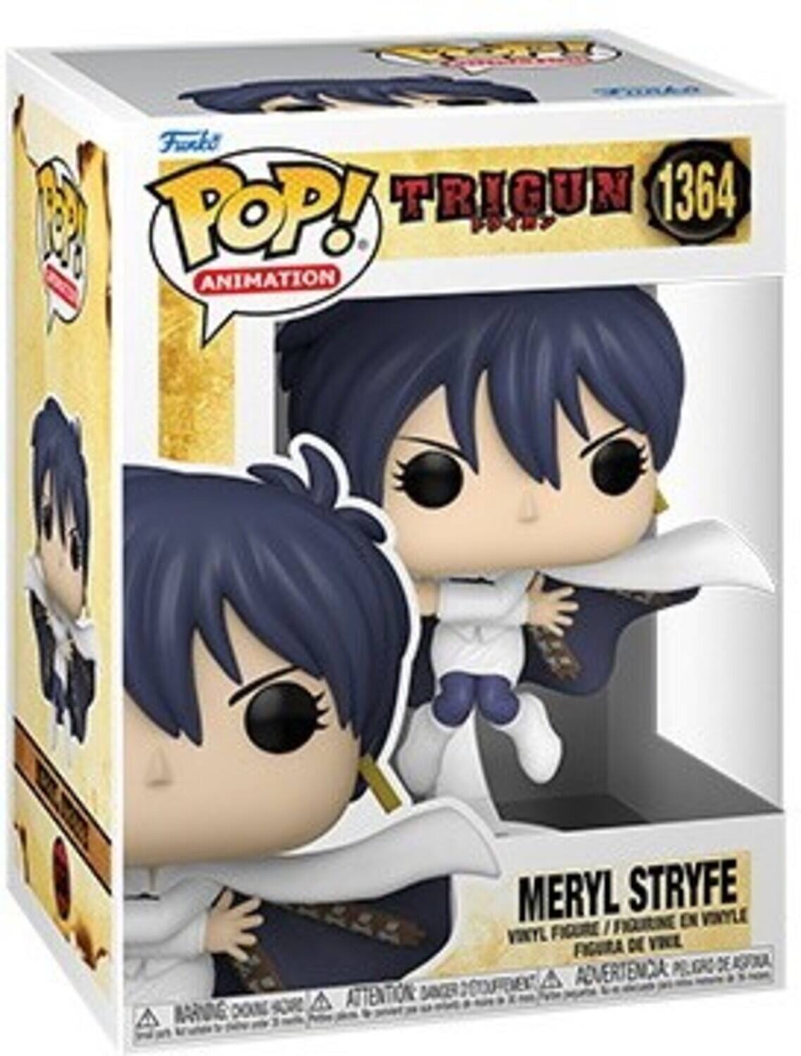 Frnkl POP! TRIGUN 1364 ANIMATION MERYL STRYFE EX VINYLE FIGURINE EN VINYLE FIGURA DE VIVEL ADVERTENCIA ATTENCION DANCER COUPEEX DOIE SOR A MARVNG