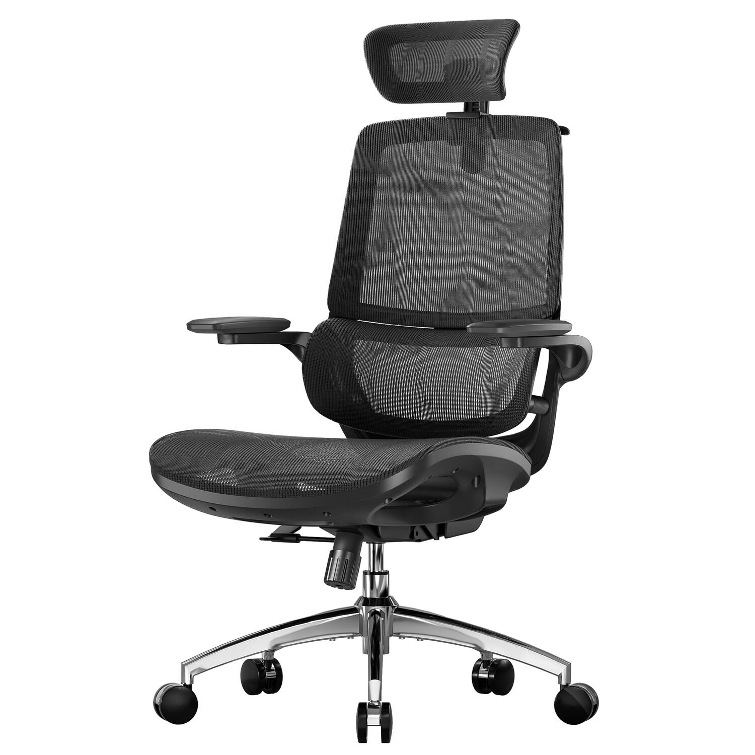 Alt View 4. SIHOO - M59AS Ergonomic Office Chair, Computer Chair with 3D Armrests, Dual Back Lumbar Support Desk Chair for Home Office - Basic - Black.