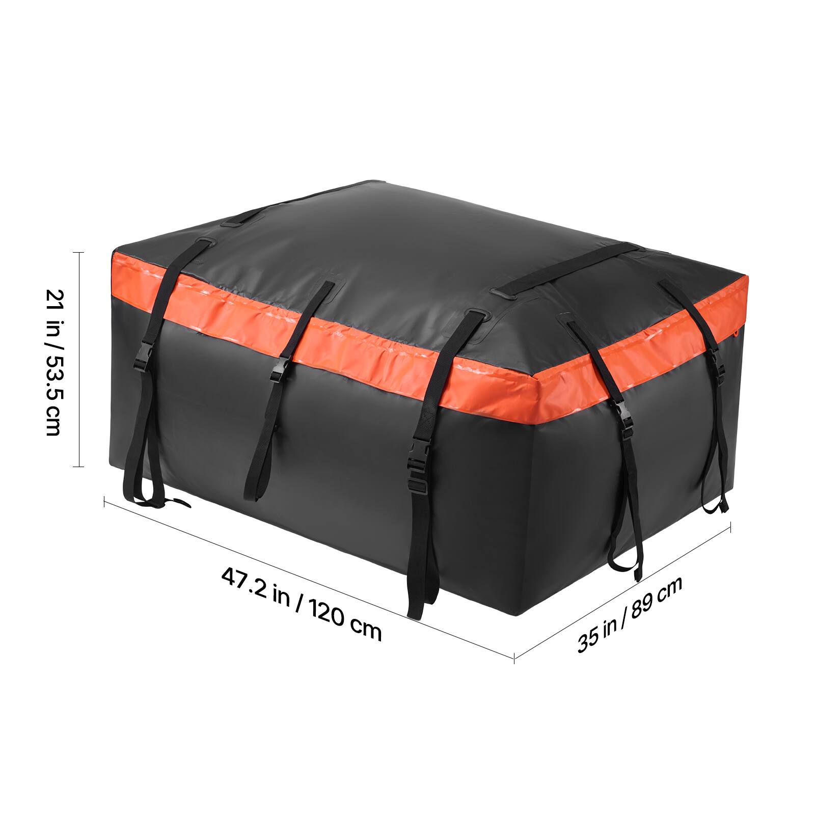 21 in / 53.5 cm  
47.2 in / 120 cm  
35 in / 89 cm