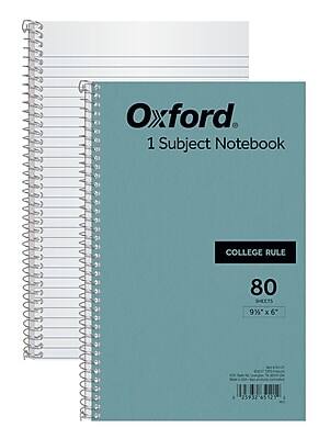 Oxford  
1 Subject Notebook  
College Rule  
80 Sheets  
9" x 6"  
23932 65529