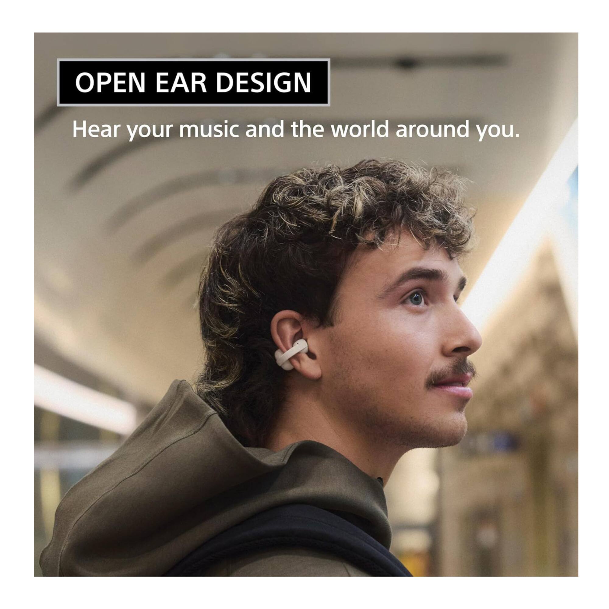 OPEN EAR DESIGN  
Hear your music and the world around you.