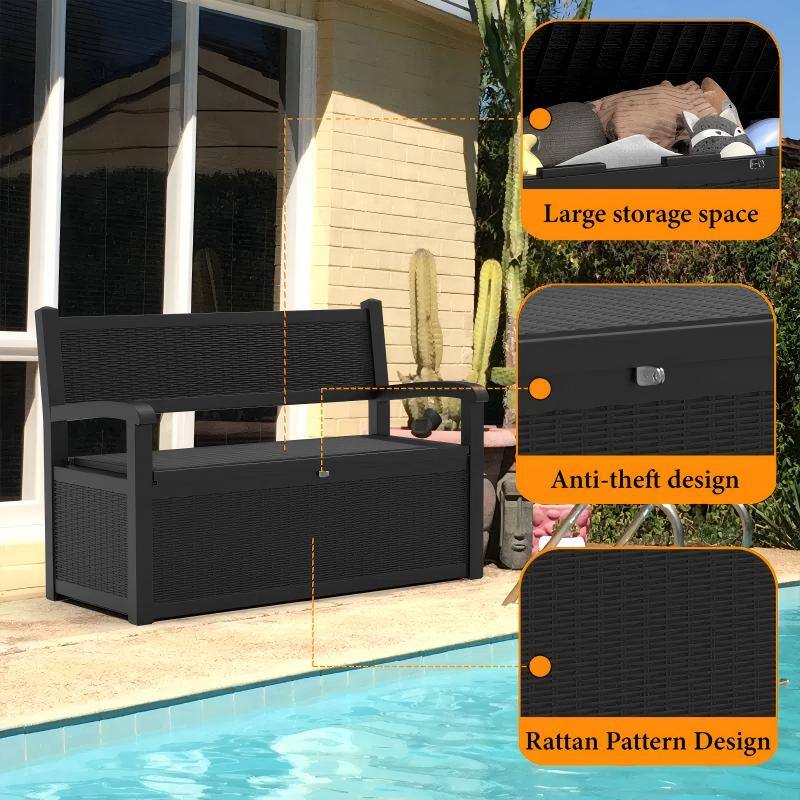 - Large storage space
- Anti-theft design
- Rattan Pattern Design