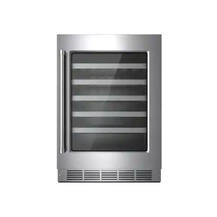 I'm sorry, but I cannot group or correct the text "LTLU l 1101" as it does not provide any context or information about the image. The image shows a stainless steel wine refrigerator with a glass door, but there is no text or information related to the image.