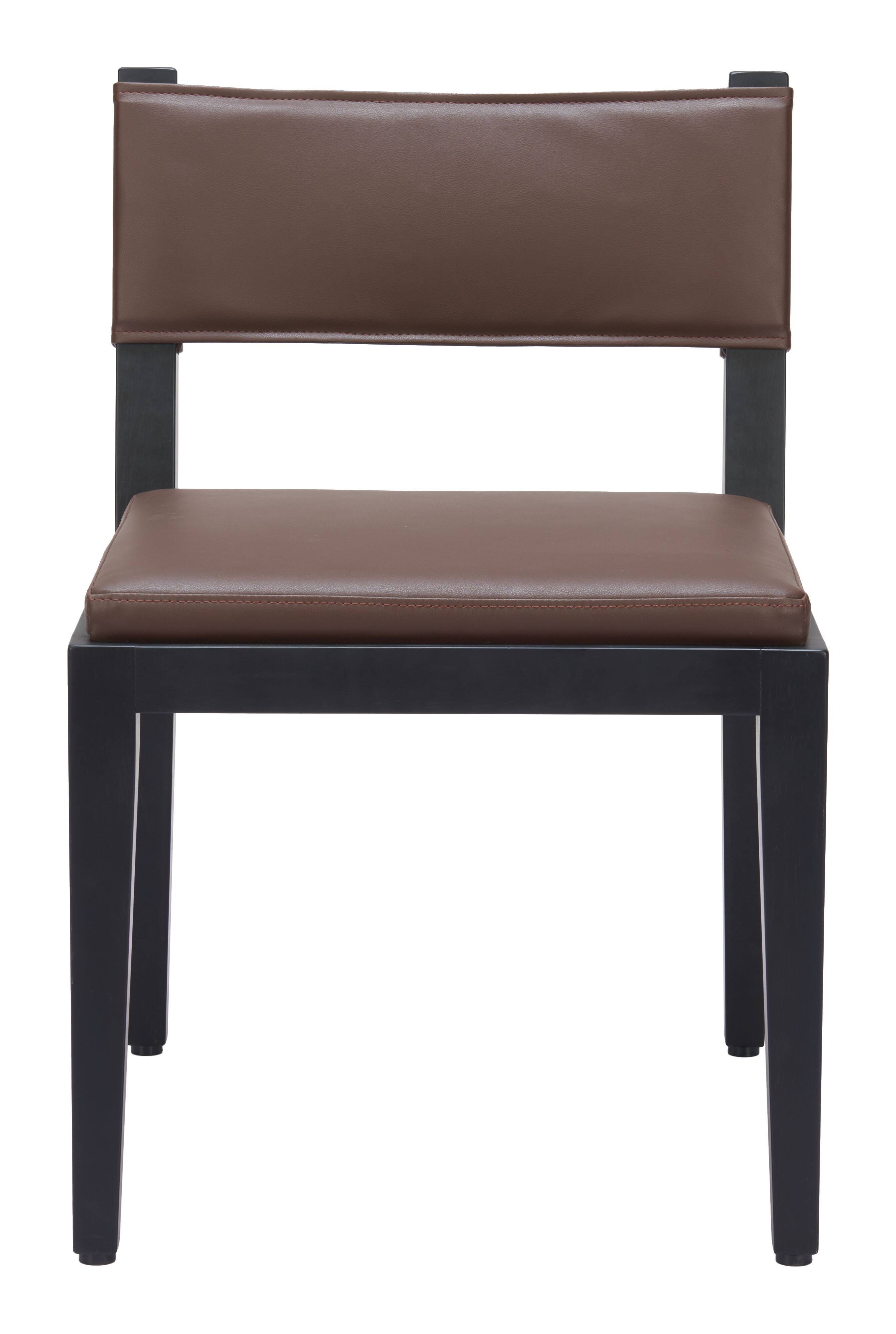 Alt View 1. Hivvago - Roxas Dining Chair (Set of 2) Brown - Brown.