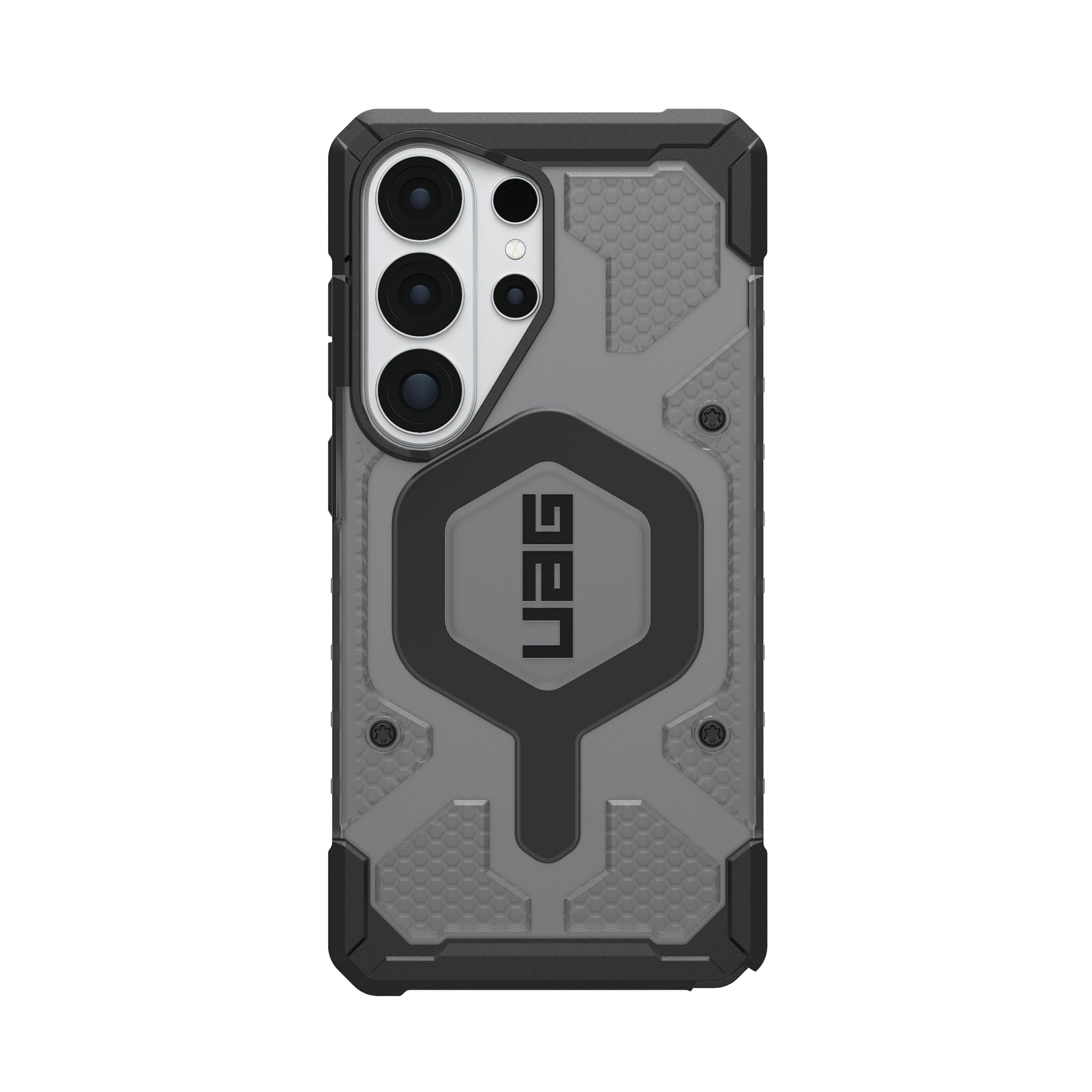 Alt View 5. UAG - Samsung Galaxy S26 Ultra Case w/ Magnetic Charging, Traction Grip, Drop Protection, Rugged Transparent Protective Cover - Ash/Black.