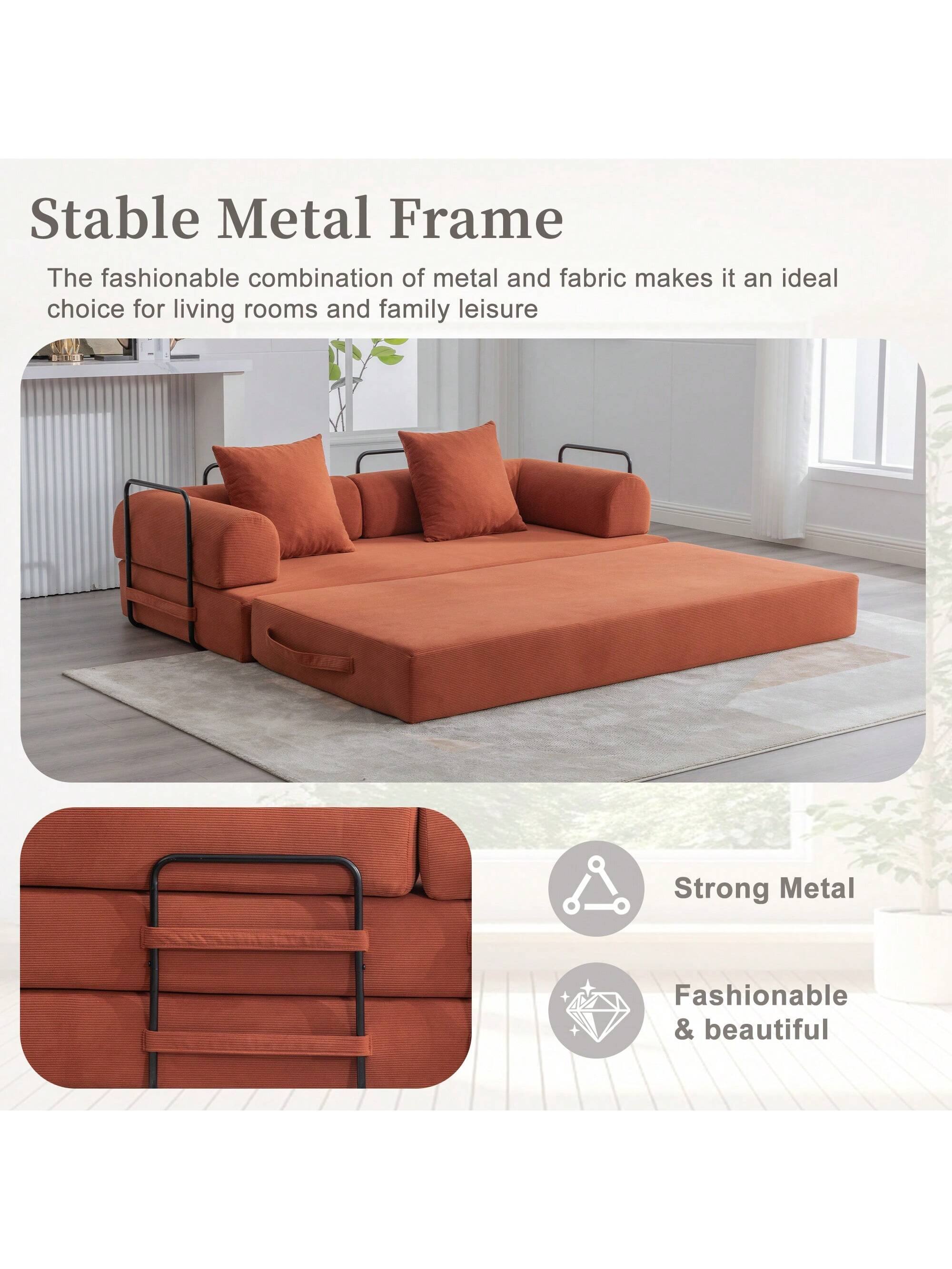 Stable Metal Frame

The fashionable combination of metal and fabric makes it an ideal choice for living rooms and family leisure.

Strong Metal

Fashionable & beautiful