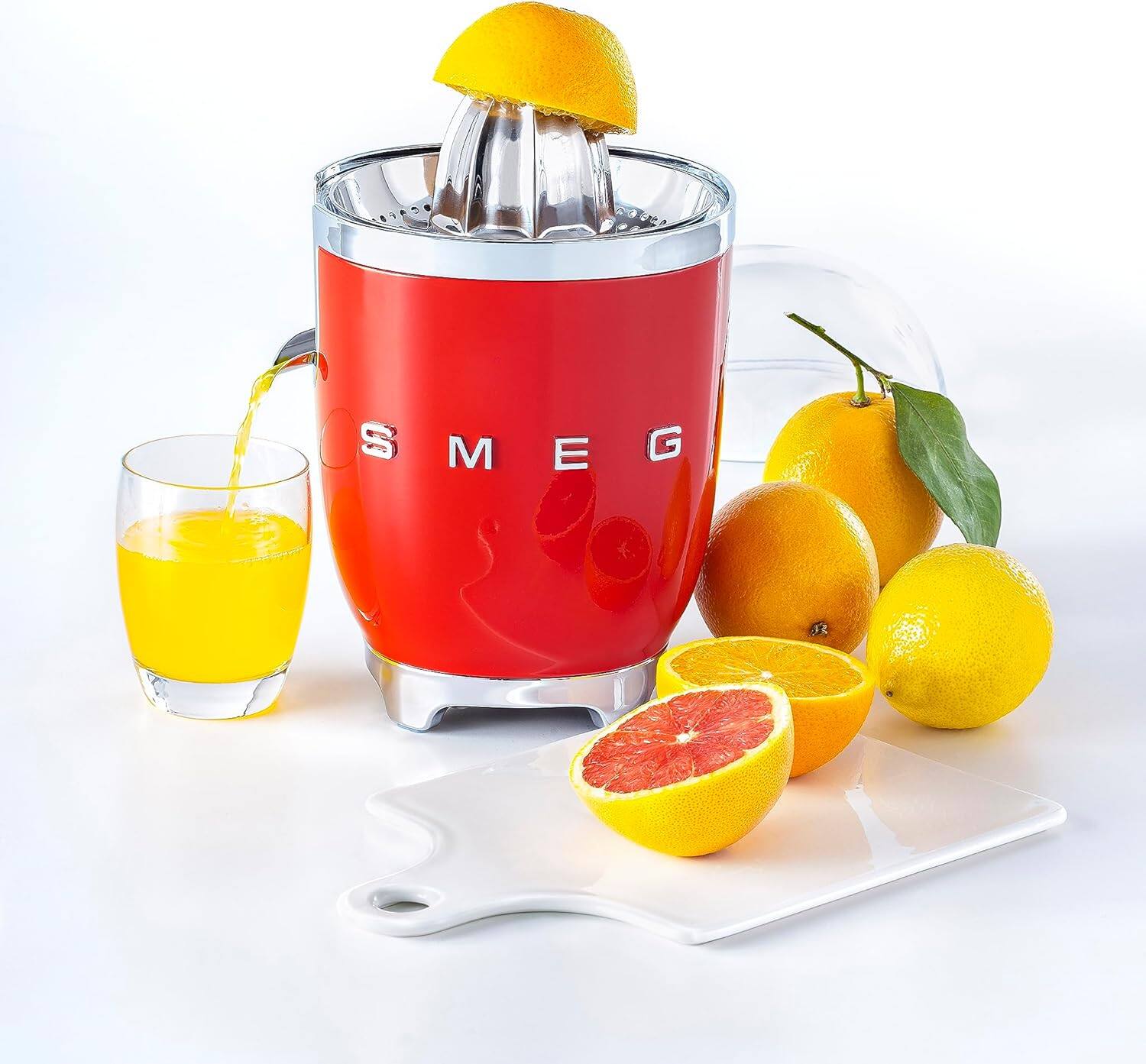 Left. SMEG - CJF11 Citrus Juicer - Red.