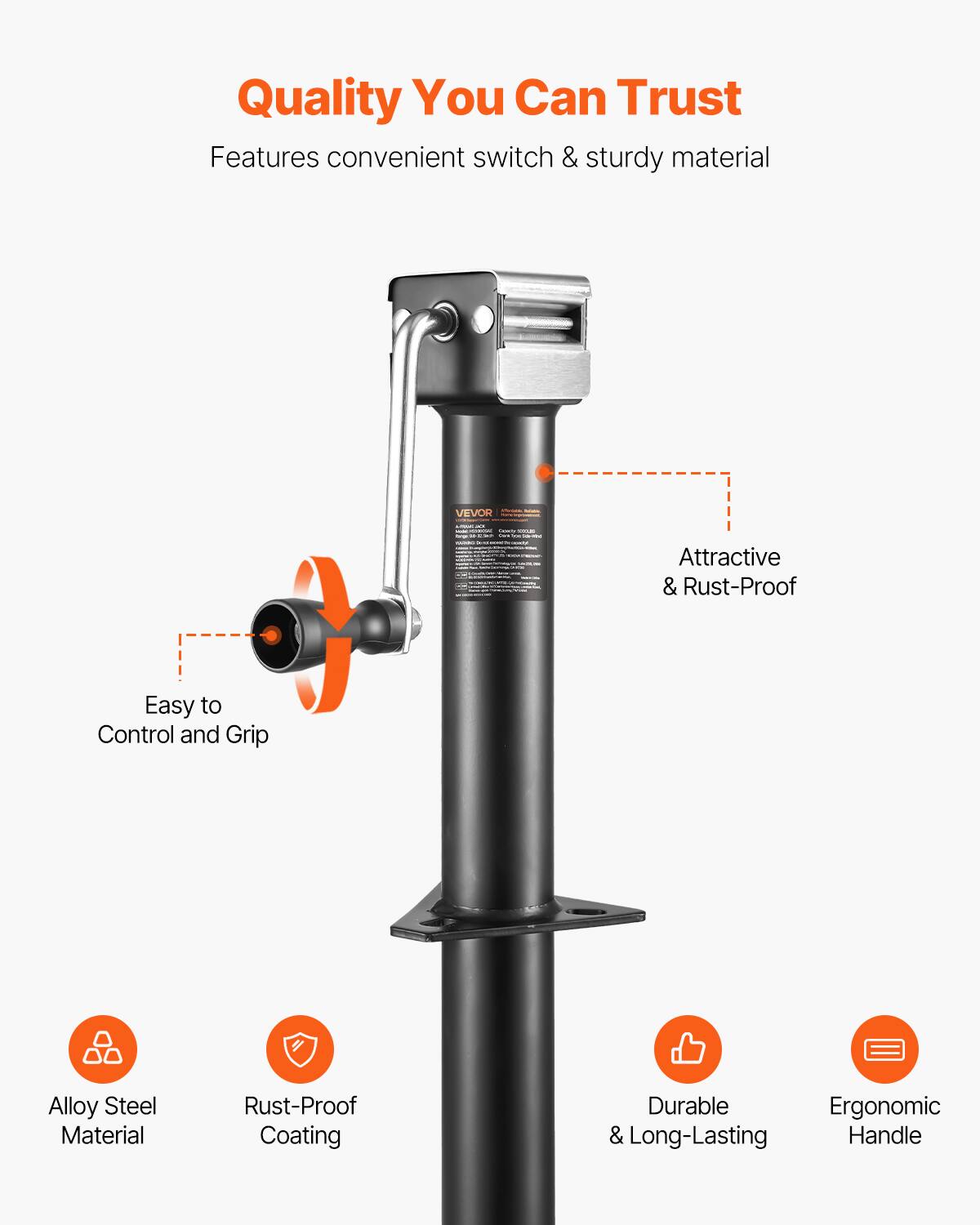 Quality You Can Trust  
Features convenient switch & sturdy material  

- Attractive & Rust-Proof  
- Easy to Control and Grip  
- Alloy Steel Material  
- Rust-Proof Coating  
- Durable & Long-Lasting  
- Ergonomic Handle