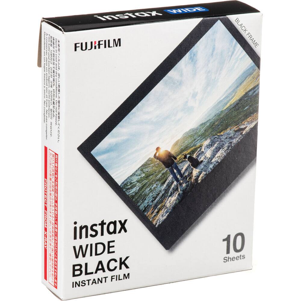 FUJIFILM  
instax WIDE BLACK  
INSTANT FILM  
10 Sheets  
BLACK FRAME