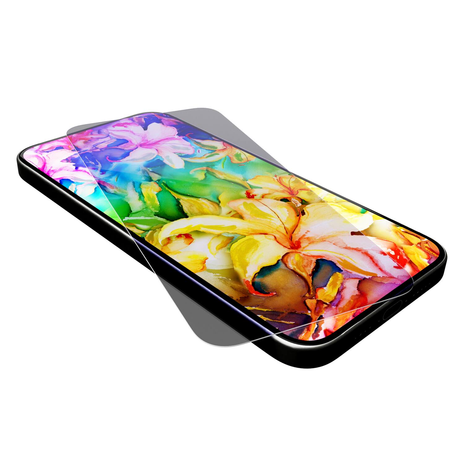 Alt View 2. Cellhelmet - Tempered Glass Screen Protector with Alignment Tray for iPhone 17 Pro Max - Clear.