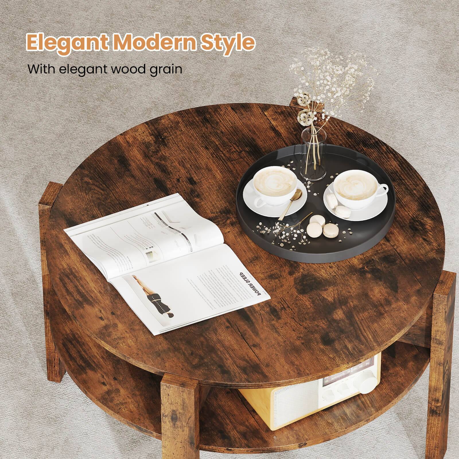 Elegant Modern Style  
With elegant wood grain