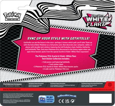 Pokmon Trading Card Game: Scarlet & Violet White Flare Tech Sticker 3 Pack 10-10116-108 - Best Buy Pokmon Trading Card Game: Scarlet & Violet White Flare Tech Sticker 3 Pack 10-10116-108 - Best Buy