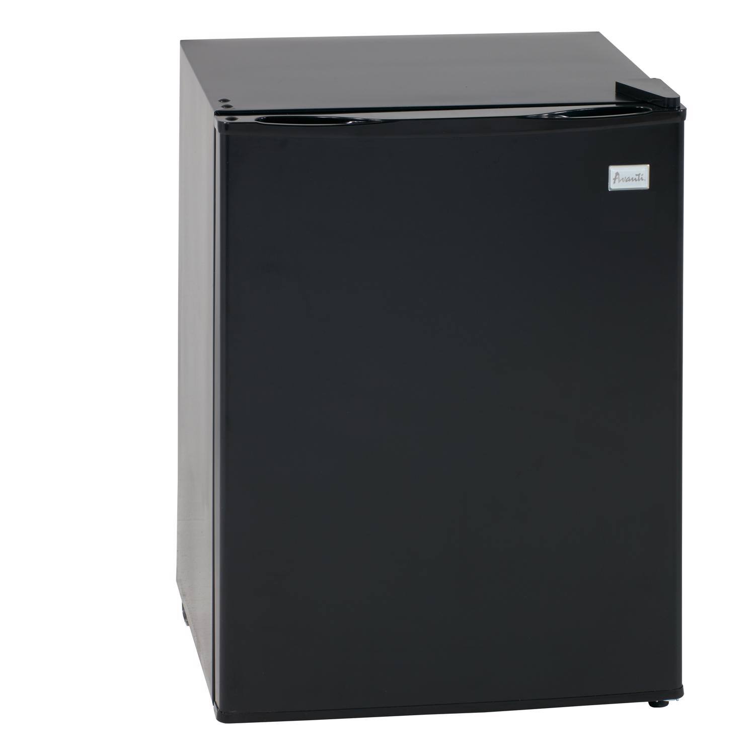 Front. Avanti - REMOVE - Avanti 2.4 cu ft Black Steel Compact Refrigerator 200 W - Black.