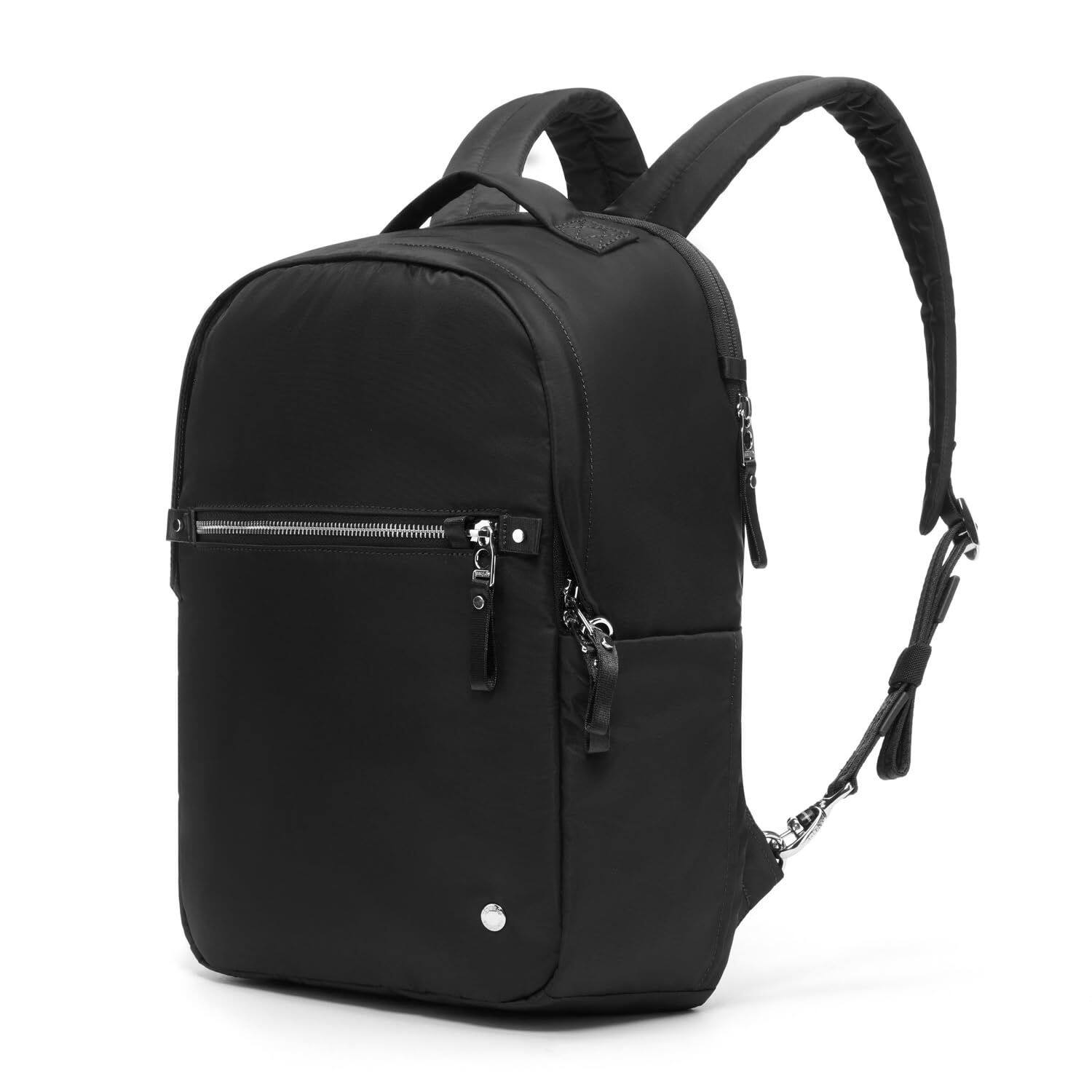Left. Pacsafe - W 10L Backpack, Black - Black.