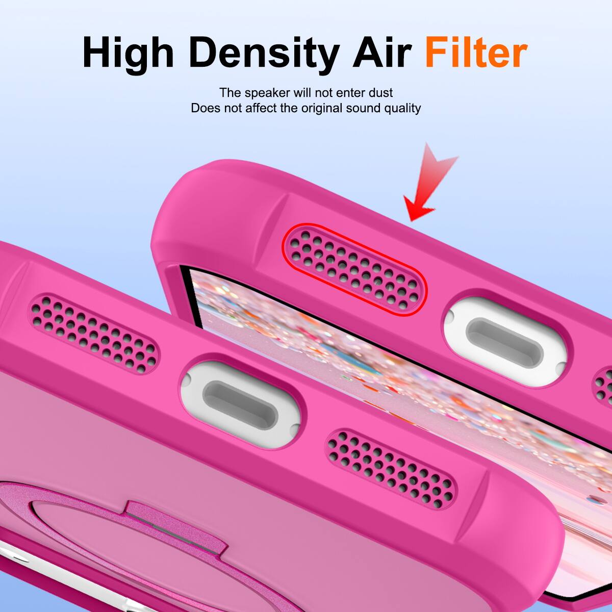 High Density Air Filter

The speaker will not enter dust  
Does not affect the original sound quality