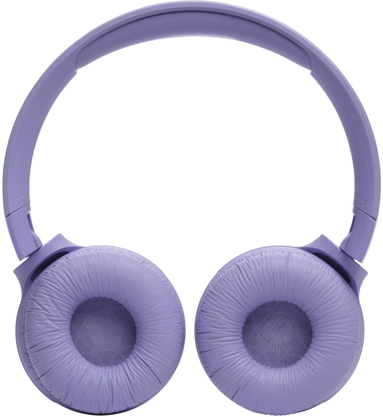 Alt View 5. JBL - TUNE520BT On-Ear Bluetooth headphones - 2024 - Purple.