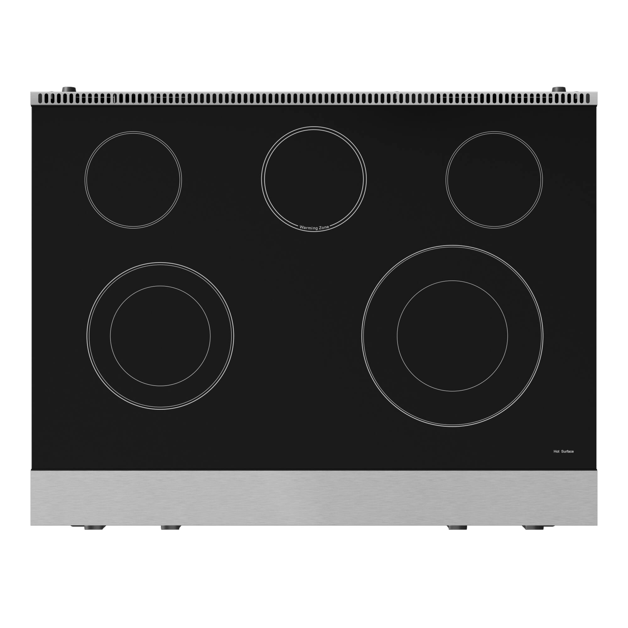 Alt View Zoom 2. Gordon Ramsay Series by Thor Kitchen 6.0 Cu. Ft Freestanding Electric Range with Black Hardware - Stainless Steel.