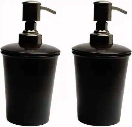 Front. Amber Sporting Goods - Millennium Collection Refillable Dispenser Set - Elegant Antique Copper Finish, (Set of 2).