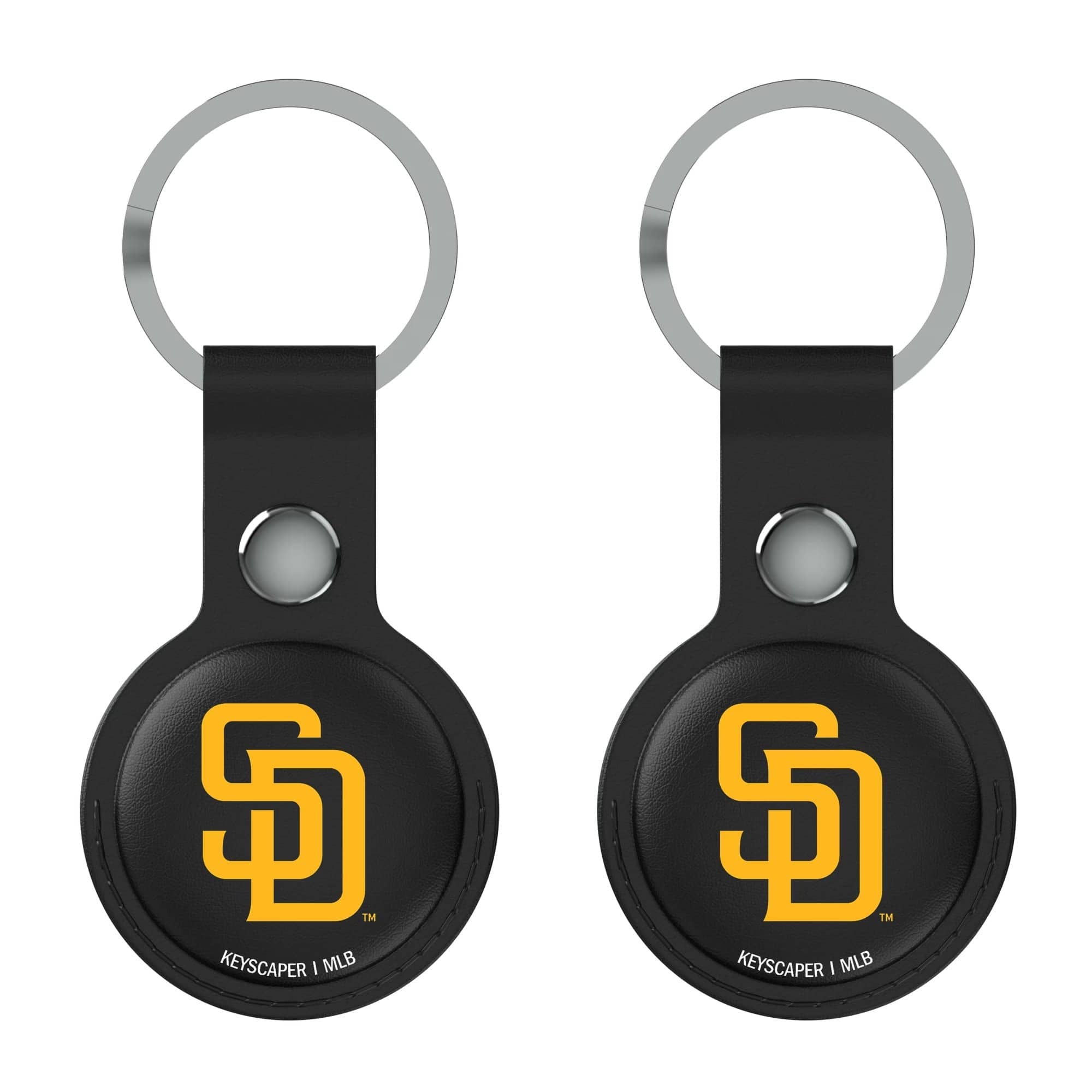 Keyscaper - San Diego Padres Two-Pack AirTag Holders - No Size - Black