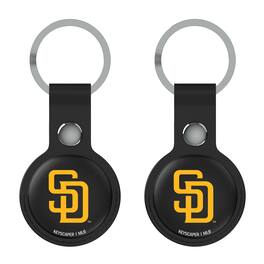 Keyscaper - San Diego Padres Two-Pack AirTag Holders - No Size - Black