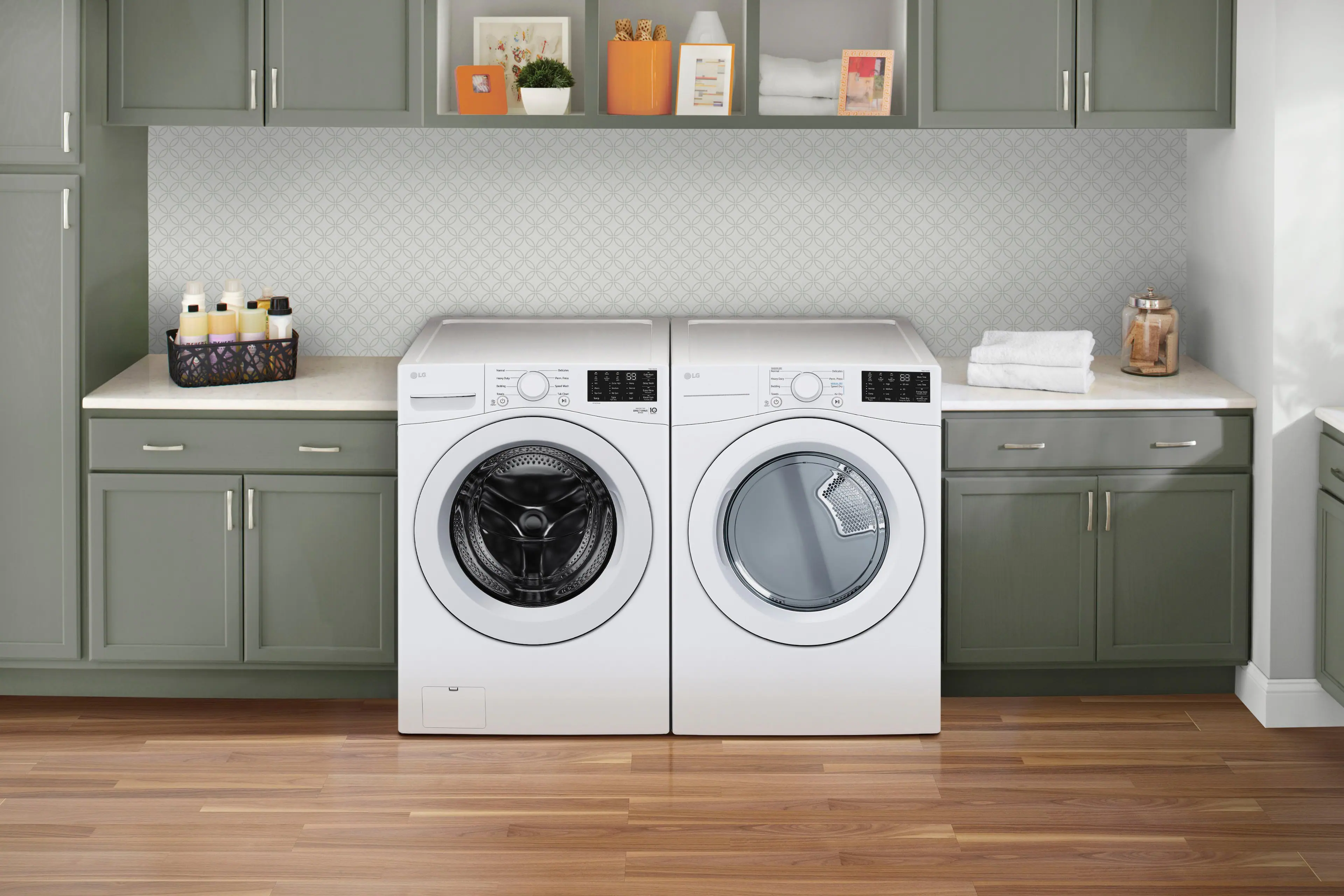 Alt View 20. LG - 7.4 Cu. Ft. Stackable Electric Dryer with Wrinkle Care - White.