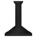 ZLINE - 36 inches - Convertible & Externally Vented - Wall Range Hood - Black Stainless Steel