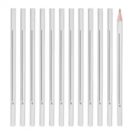 Unique Bargains - 4B Drawing Pencils for Sketching, 12pcs Sketch Pencils w/ Built-in Sharpener for Drawing, Painting, Sketching - Black