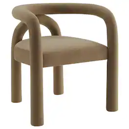 Astrid Performance Velvet Dining Chair by Modway - Brown