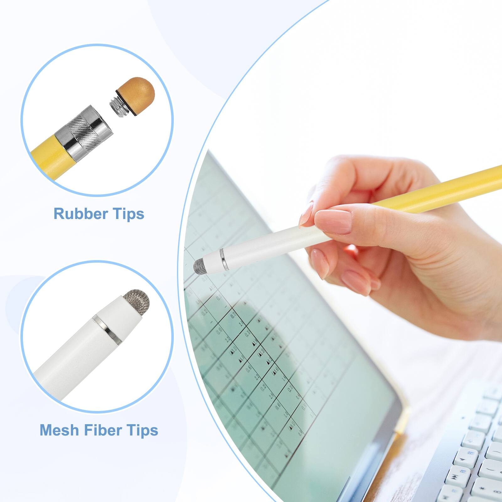 Rubber Tips  
Mesh Fiber Tips