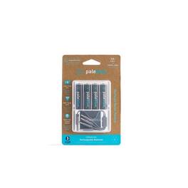 Paleblue - Pale Blue Earth AA Lithium Batteries 4 pk Carded
