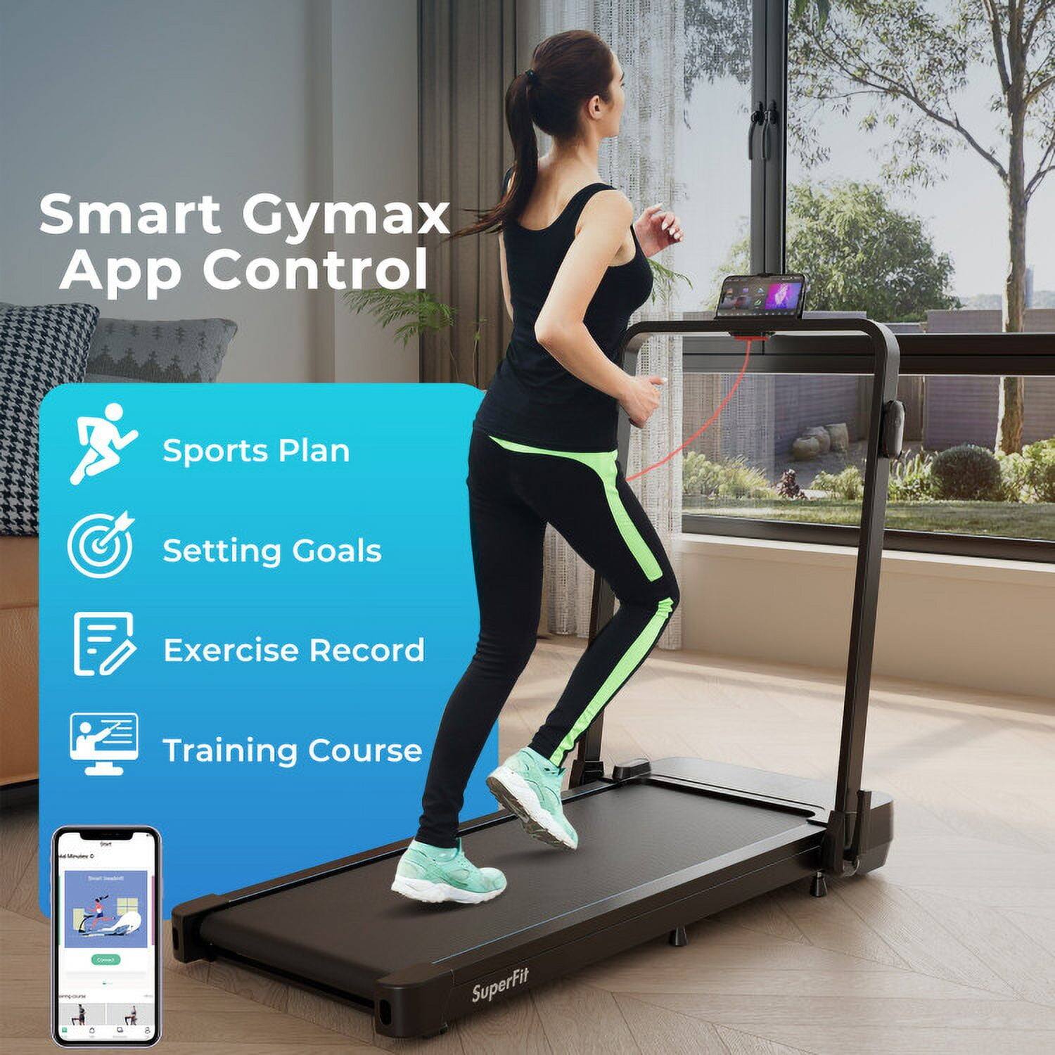 Smart Gymax App Control  
Sports Plan  
Setting Goals  
Exercise Record  
Training Course  

SuperFit