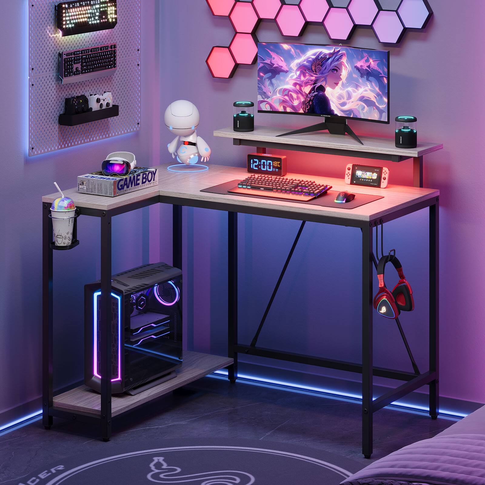 The text on the image reads: "FPS RET J GAME BOY I00tr1 de PTATO nsdar 1190I0 12:00 at E  +   ...... 666 CER."