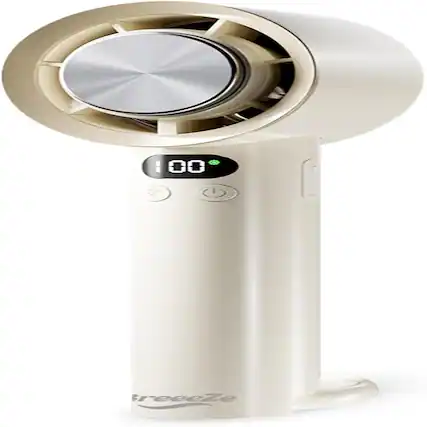 Front. Loheer - Loheer Portable Handheld High Speed Turbo Fan Rechargeable Pocket Fan with Ice Compress for Travel.